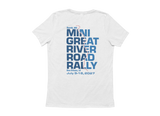 MINI Great River Road Rally 2027 Women's V-Neck BLUE LETTERING
