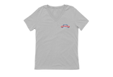 MINI Great River Road Rally 2027 Women's V-Neck White Lettering
